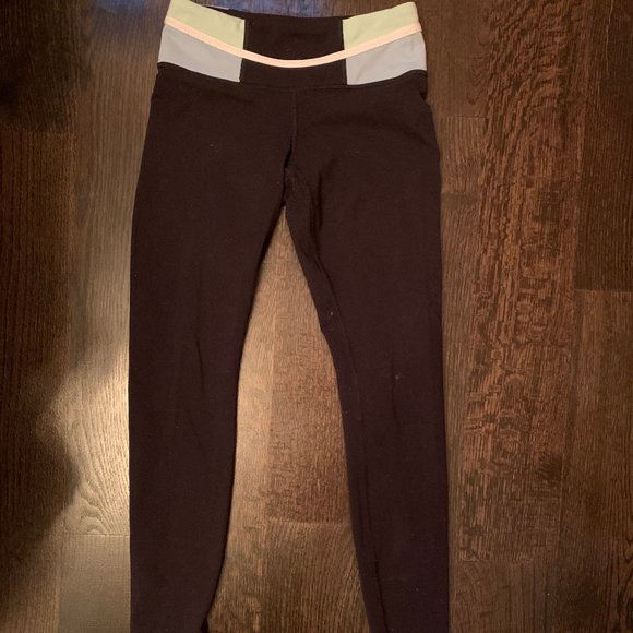 Black Lululemon Wonder Under Leggings - Picture 1 of 5